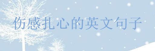 關(guān)于傷感的英文句子大盤點句句扎心,痛到心碎的英文句子