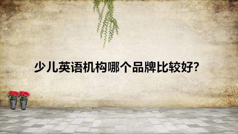 英語加盟品牌有哪些排行一覽,少兒英語機構哪個品牌比較好?
