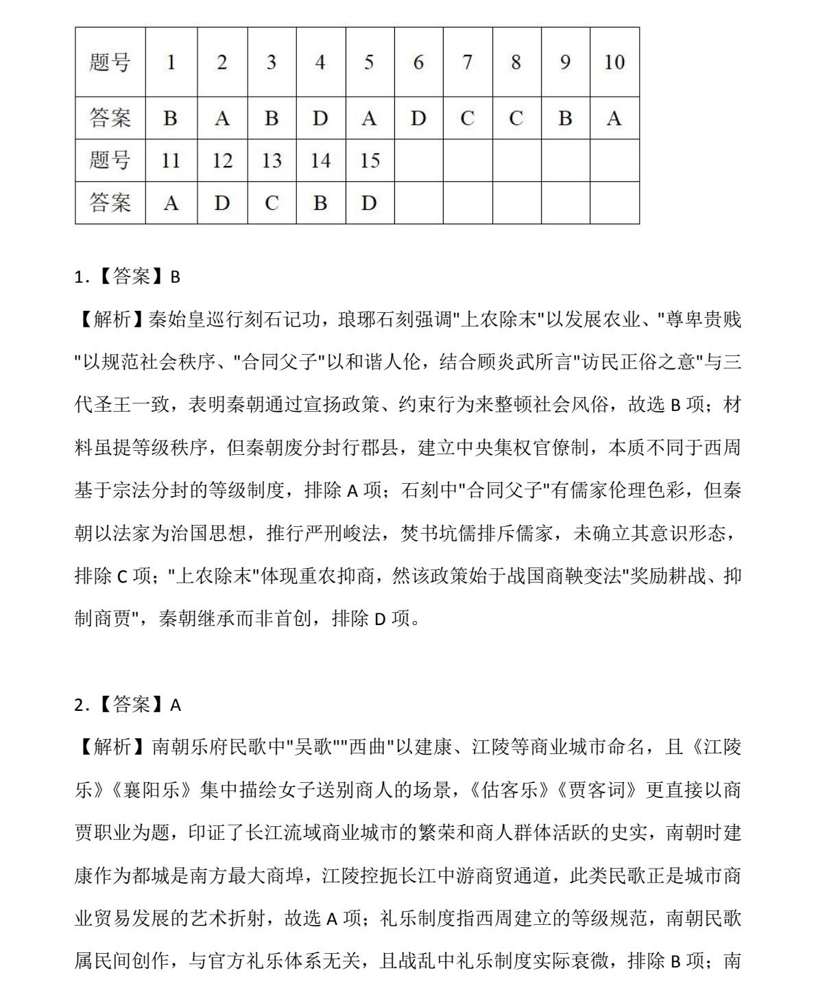 2025ؑc¸߿vʷԇ}𰸽c}ͼֲֵ